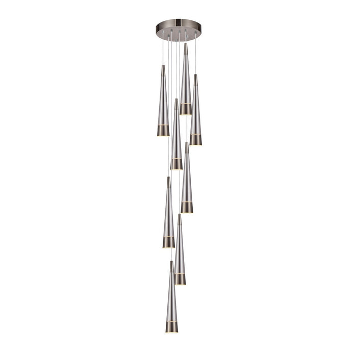 Artcraft - AC6829SM - LED Chandelier - Sunnyvale - Pearl Black and Smoke