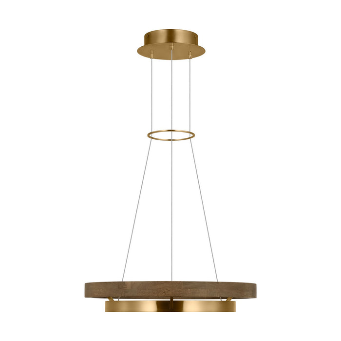 Visual Comfort Modern - 700GRC24NBW-LED930 - LED Chandelier - Grace - Natural Brass/ Weathered Oak