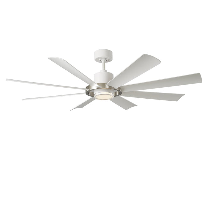 Modern Forms Fans - FR-W2303-60L-BN/MW - 60"Ceiling Fan - Aura - Brushed Nickel/Matte White