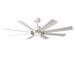 Modern Forms Fans - FR-W2303-60L-BN/MW - 60"Ceiling Fan - Aura - Brushed Nickel/Matte White