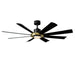 Modern Forms Fans - FR-W2303-60L-SB/MB - 60"Ceiling Fan - Aura - Soft Brass/Matte Black