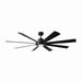 Modern Forms Fans - FR-W2303-72L-MB - 72"Ceiling Fan - Aura - Matte Black