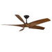 Modern Forms Fans - FR-W2401-62L-MB/DK - 62"Ceiling Fan - Zephyr 5 - Matte Black/Distressed Koa