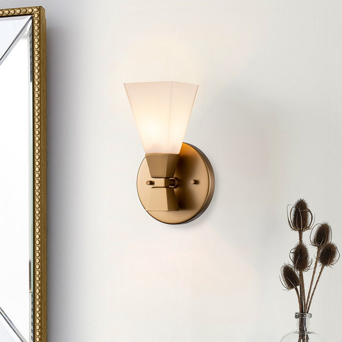 Lucas + McKearn - BB1004LG-1 - One Light Bath - Bowtie - Laquered Gold