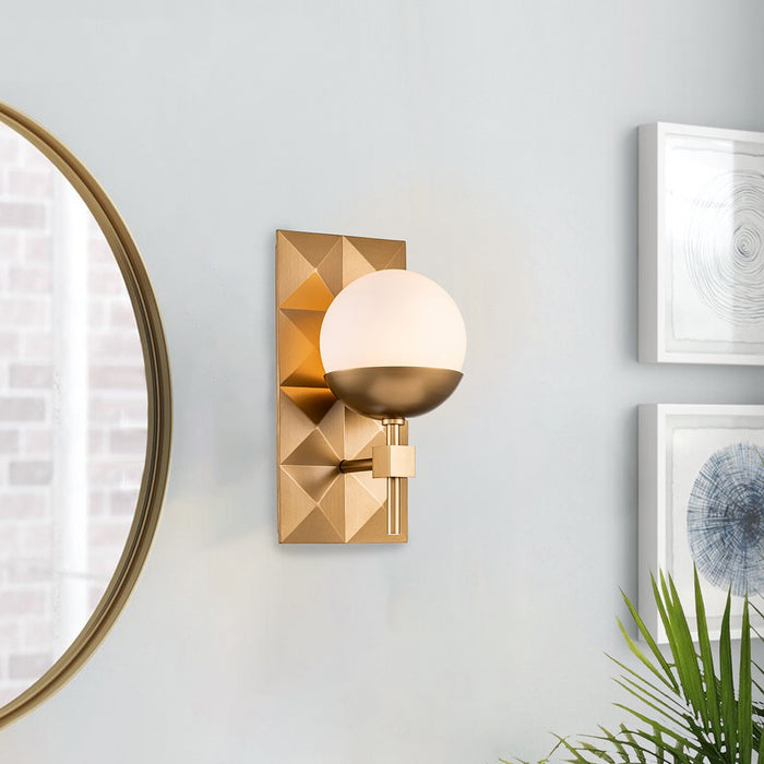 Lucas + McKearn - BB1005LG-1 - One Light Bath - Deco - Laquered Gold