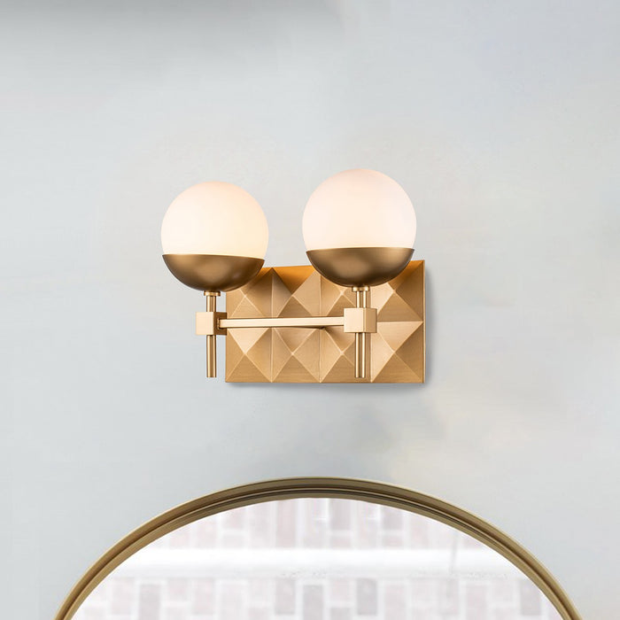 Lucas + McKearn - BB1005LG-2 - Two Light Bath - Deco - Laquered Gold