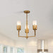 Lucas + McKearn - CH20319G-3 - Three Light Chandelier - Sawgrass - Gold Leaf