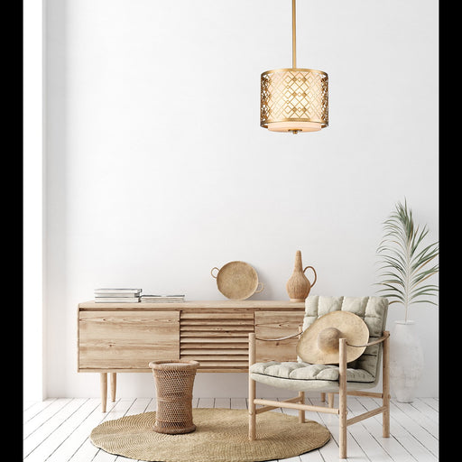 Lucas + McKearn - PD1185LG-1 - Two Light Pendant - Ziggy - Laquered Gold