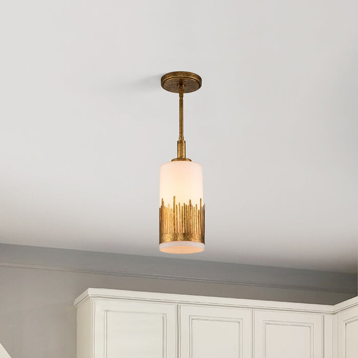 Lucas + McKearn - PD20319G-1 - One Light Pendant - Sawgrass - Gold Leaf