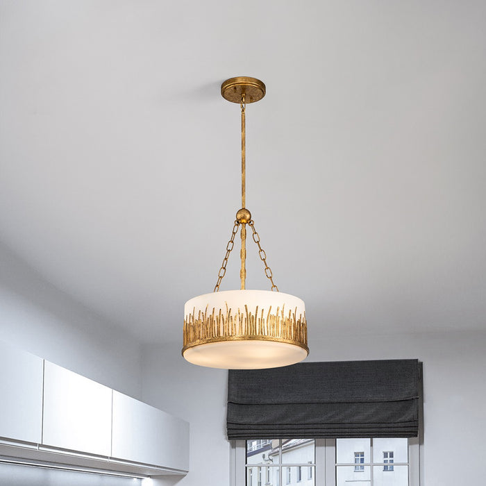 Lucas + McKearn - PD20319G-2 - Two Light Pendant - Sawgrass - Gold Leaf