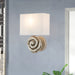 Lucas + McKearn - SC1163B-1 - One Light Wall Sconce - Swirl - Bone White