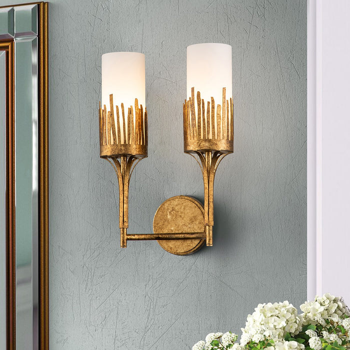 Lucas + McKearn - SC20319G-2 - Two Light Wall Sconce - Sawgrass - Gold Leaf