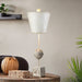 Lucas + McKearn - TA1164 - One Light Table Lamp - Petra - Bone White