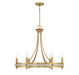 Savoy House - 1-2053-6-322 - Six Light Chandelier - Camden - Warm Brass