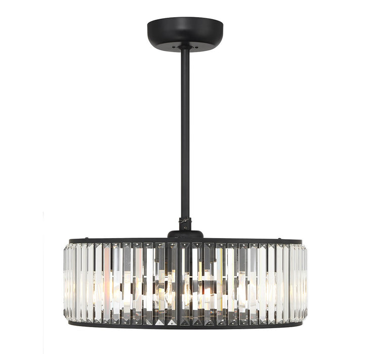 Savoy House - 23-FD-245-89 - Six Light Fan D'Lier - Janus - Matte Black