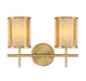 Savoy House - 8-2055-2-322 - Two Light Bathroom Vanity - Camden - Warm Brass