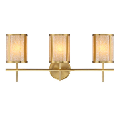 Savoy House - 8-2055-3-322 - Three Light Bathroom Vanity - Camden - Warm Brass
