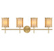 Savoy House - 8-2055-4-322 - Four Light Bathroom Vanity - Camden - Warm Brass
