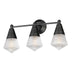 Maxim - 10393PRBK - Three Light Bath Vanity - Hargreaves - Black