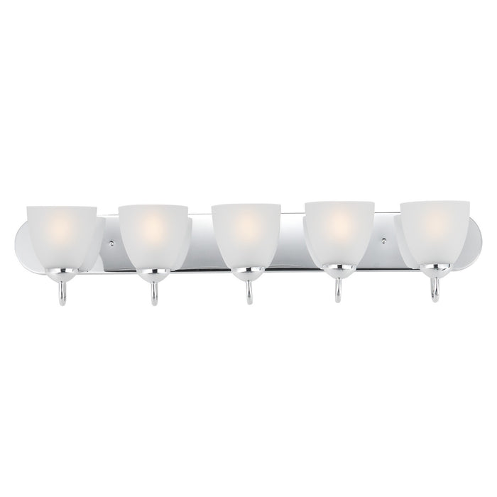 Maxim - 11385FTPC - Five Light Bath Vanity - Axis - Polished Chrome