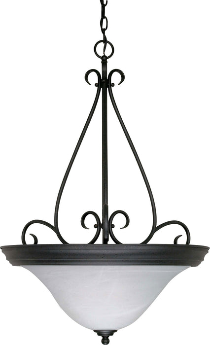 Nuvo Lighting - 60-385 - Three Light Pendant - Castillo - Textured Black