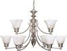 Nuvo Lighting - 60-360 - Nine Light Chandelier - Empire - Brushed Nickel