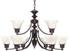 Nuvo Lighting - 60-362 - Nine Light Chandelier - Empire - Old Bronze
