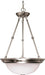 Nuvo Lighting - 60-203 - Three Light Pendant - Alabaster Glass Brushed Nickel - Brushed Nickel