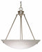 Nuvo Lighting - 60-370 - Three Light Pendant - Pendants Brushed Nickel - Brushed Nickel
