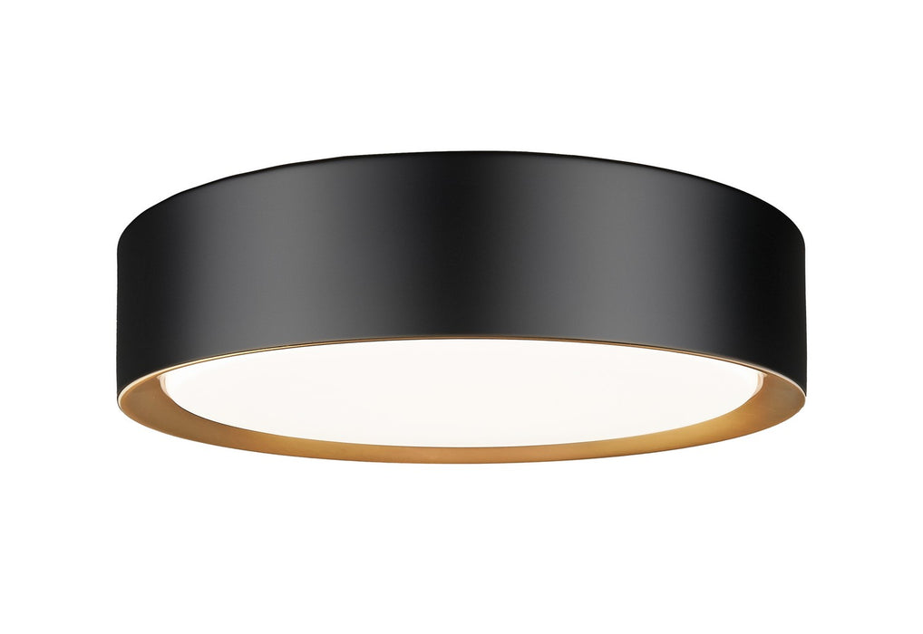Z-Lite - 1014F12-MB-MGLD-LED - LED Flush Mount - Kawan - Matte Black + Modern Gold