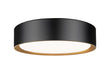 Z-Lite - 1014F12-MB-MGLD-LED - LED Flush Mount - Kawan - Matte Black + Modern Gold