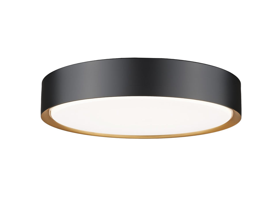 Z-Lite - 1014F16-MB-MGLD-LED - LED Flush Mount - Kawan - Matte Black + Modern Gold