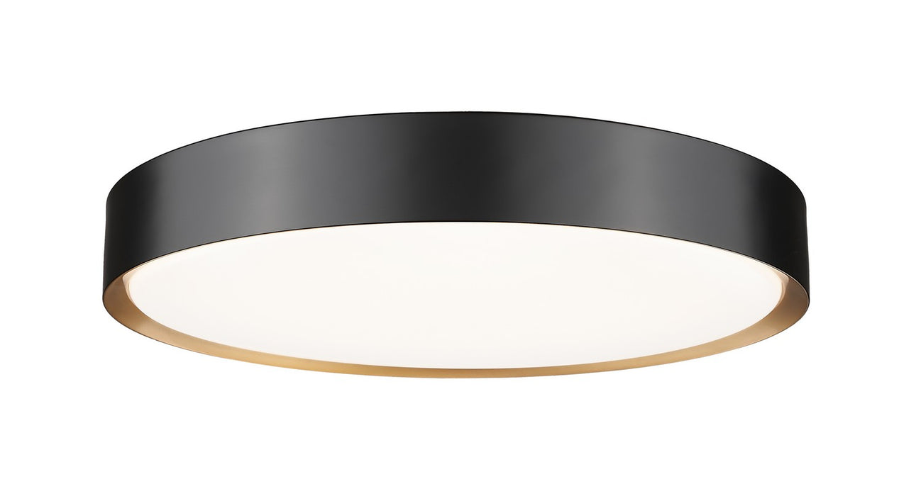 Z-Lite - 1014F20-MB-MGLD-LED - LED Flush Mount - Kawan - Matte Black + Modern Gold