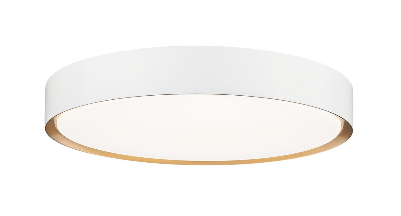 Z-Lite - 1014F20-MW-MGLD-LED - LED Flush Mount - Kawan - Matte White + Modern Gold