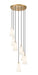 Z-Lite - 3043P6-7R-MGLD - Seven Light Chandelier - Farrell - Modern Gold