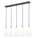 Z-Lite - 3043P7-5L-MB - Five Light Linear Chandelier - Farrell - Matte Black