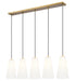 Z-Lite - 3043P7-5L-MGLD - Five Light Linear Chandelier - Farrell - Modern Gold