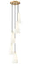 Z-Lite - 3043P7-5R-MGLD - Five Light Chandelier - Farrell - Modern Gold