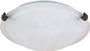 Nuvo Lighting - 60-272 - One Light Flush Mount - Tri Clip Old Bronze - Old Bronze