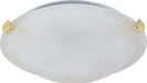 Nuvo Lighting - 60-274 - One Light Flush Mount - Tri Clip Polished Brass - Polished Brass