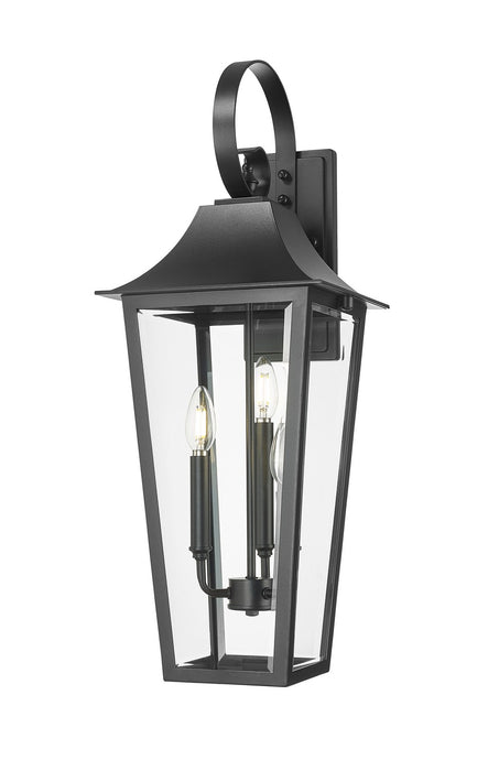 Z-Lite - 5008B-BK - Three Light Outdoor Wall Light - Gannon - Black