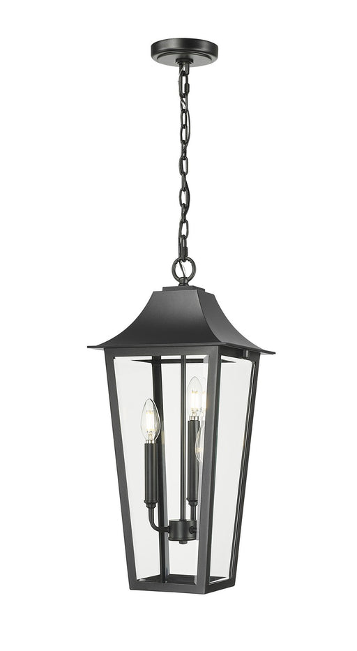 Z-Lite - 5008CHB-BK - Three Light Outdoor Chain Mount Ceiling Fixture - Gannon - Black