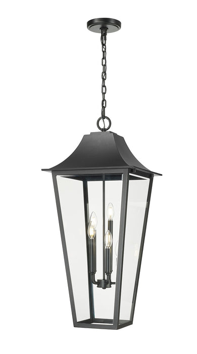 Z-Lite - 5008CHXXL-BK - Five Light Outdoor Chain Mount Ceiling Fixture - Gannon - Black