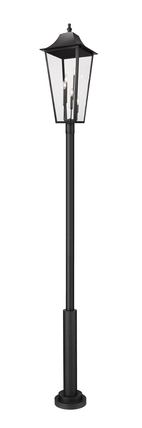 Z-Lite - 5008PHXXLR-5010P-BK - Five Light Outdoor Post Mounted Fixture - Gannon - Black