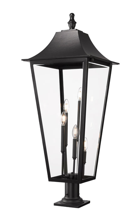 Z-Lite - 5008PHXXLR-533PM-BK - Five Light Outdoor Pier Mounted Fixture - Gannon - Black