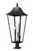 Z-Lite - 5008PHXXLR-533PM-BK - Five Light Outdoor Pier Mounted Fixture - Gannon - Black
