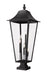 Z-Lite - 5008PHXXLS-SQPM-BK - Five Light Outdoor Pier Mounted Fixture - Gannon - Black