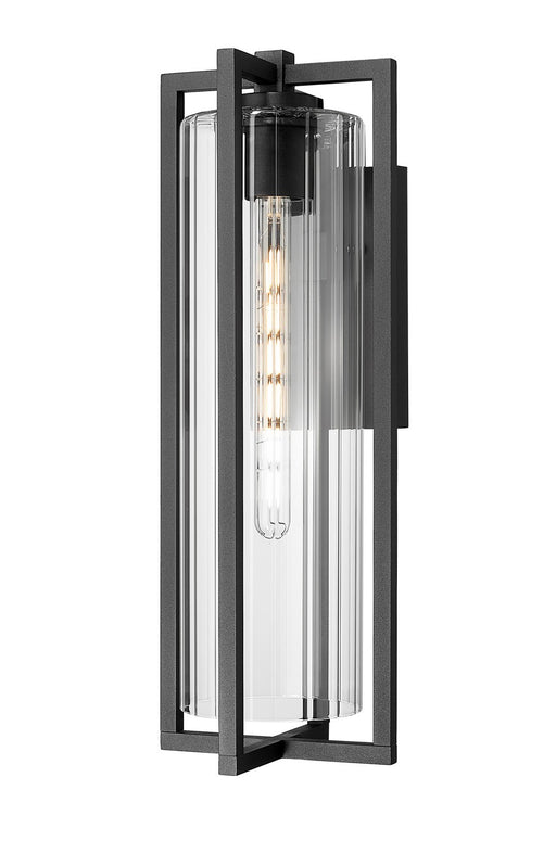 Z-Lite - 5013B-BK - One Light Outdoor Wall Light - Aura - Black