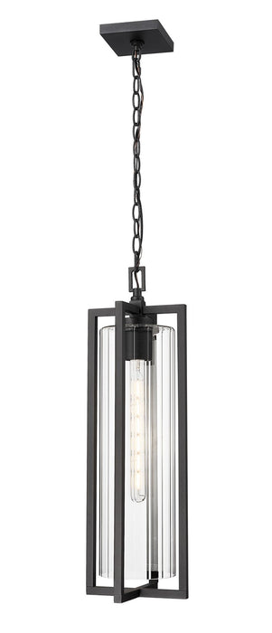 Z-Lite - 5013CHB-BK - One Light Outdoor Chain Mount Ceiling Fixture - Aura - Black