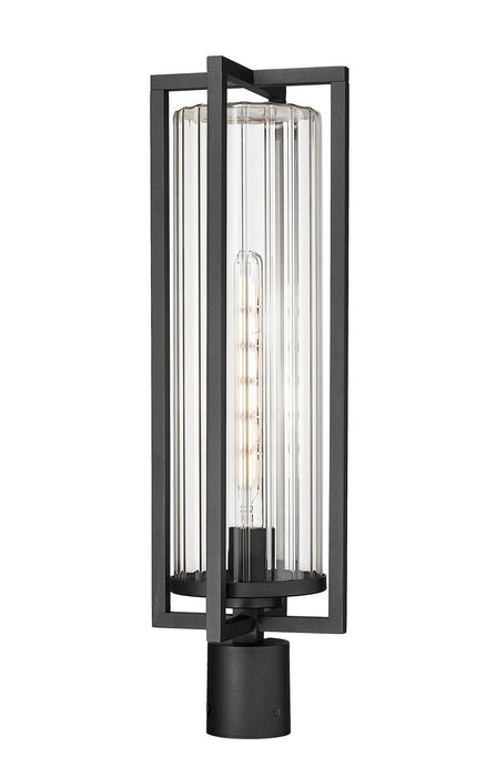 Z-Lite - 5013PHBR-BK - One Light Outdoor Post Mount Fixture - Aura - Black